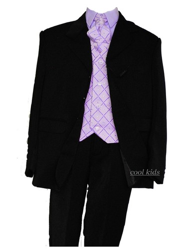 Boys black lilac 5 - black, piece