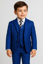 Royal Blue Boys Suit Italian