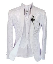 Boys Paisley Floral 6PC White