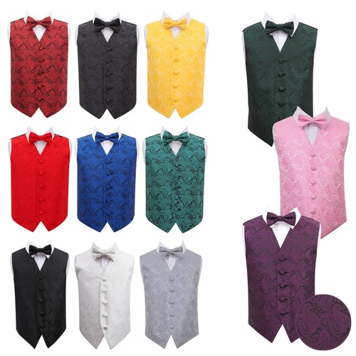 Boys waistcoat bow tie - bow, set